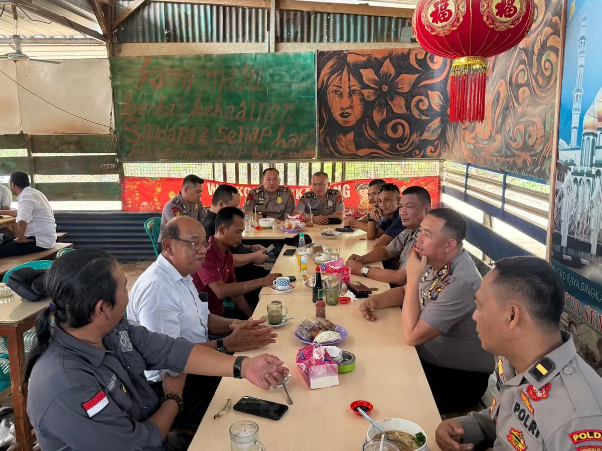 Polres Bangka Selatan Serap Aspirasi Warga Toboali Lewat Kegiatan Ngopi Bareng